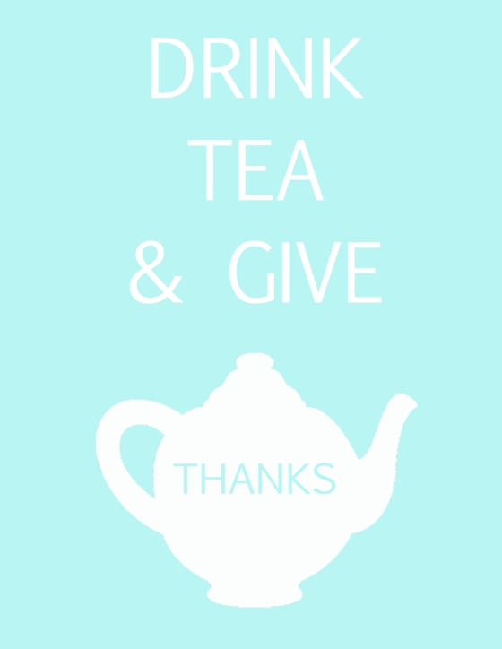 Drink tea poster